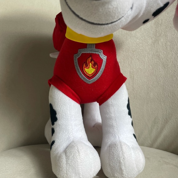 Nickelodeon Paw Patrol Marshall Stuffed Animal Plush Dog Fireman Large - Picture 5 of 11